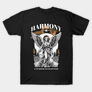 Harmony Statue in Nature | T Shirt Design T-Shirt